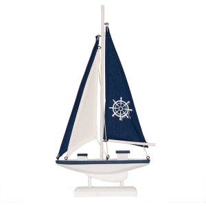 Clayre & Eef Dekorace Plachetnice 20x4x37 cm...