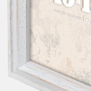 ZEP Fotogalerie Rosel Bílý dřevěný rámeček pro 2 fotografie 10x15 cm ve vintage designu