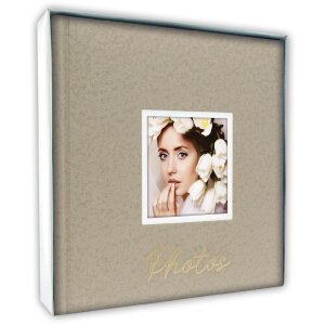 ZEP Fotoalbum Dante Beige 32x32 cm 60 bílých stran děrování okénkem
