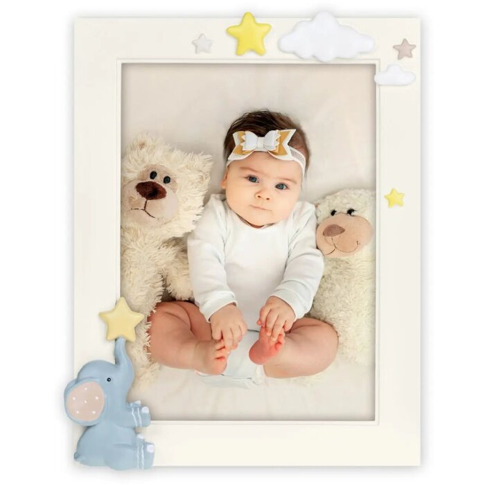 Polyresinový obrazový rám ZEP Eddy 10x15cm slonovinově modrý