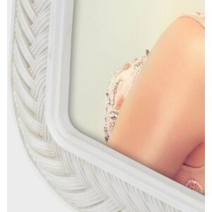 Polyresinový obrazový rám ZEP Ryes 13x18 cm bílý