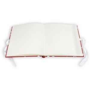 ZEP fotoalbum Symphony 6 látkový obal červený 23x23 cm 28 stran saténová stuha