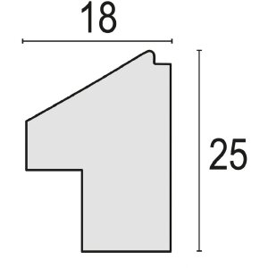 ZEP PS Rám Levanto B 20x30 cm šedý