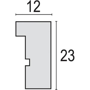 ZEP Dřevěný obrazový rám Malmo Black 30x30 cm s paspartou 20x20 cm