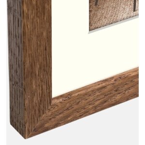 ZEP Dřevěný obrazový rám Malmo Brown 30x30 cm s paspartou 20x20 cm