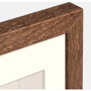 ZEP Dřevěný obrazový rám Malmo Brown 30x30 cm s paspartou 20x20 cm