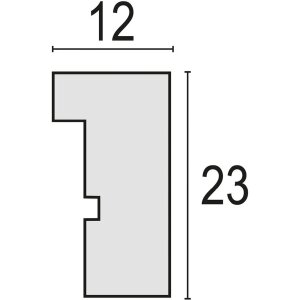 ZEP Dřevěný obrazový rám Malmo Brown 30x30 cm s paspartou 20x20 cm