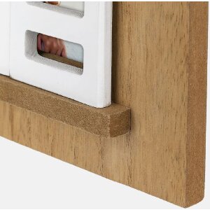 ZEP Dřevěný obrazový rám Procida Brown 10x15 cm s okenicemi