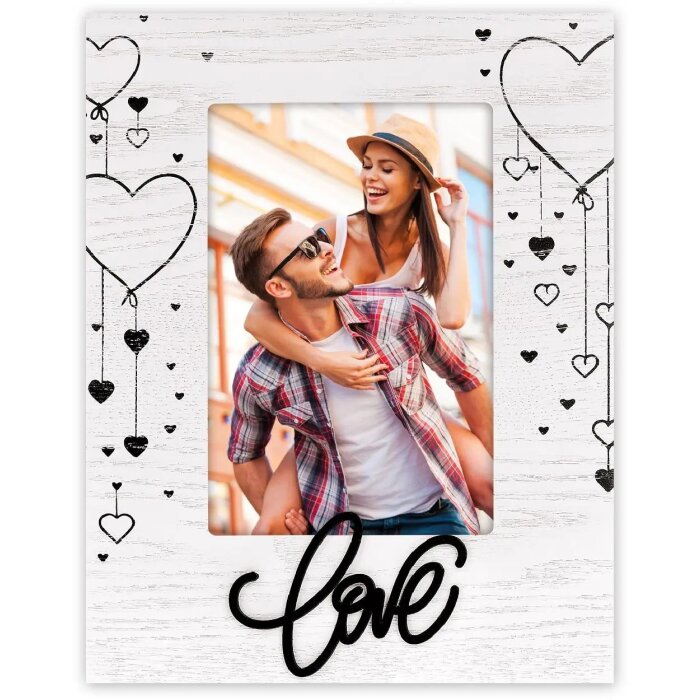 ZEP Dřevěný rámeček na obrázky Gianna Black 10x15 cm