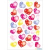 HERMA Schmucketiketten MAGIC Punkteherzen Folie 1 Blatt 7,5x10 cm selbstklebend
