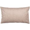 Clayre & Eef Povlak na polštář 30x50 cm Hnědý bílý venkovský styl Polyester