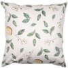 Clayre & Eef LEL22 Povlak na polštář 45x45 cm Béžový květinový vzor venkovský styl