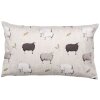 Clayre & Eef Povlak na polštář NSF36 Béžová hnědá 30x50 cm Venkovský styl Ovce Design