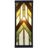 LumiLamp 5LL-6361 Tiffany nástěnné svítidlo béžovo-zelené 14x16x40 cm E27 sklo kovové