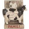 Clayre & Eef Sada zarážek na knihy Cows Country Style Brown Black 2-dílná Polyresin