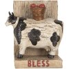 Clayre & Eef Sada zarážek na knihy Cows Country Style Brown Black 2-dílná Polyresin