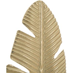 Mauro Ferretti dekorativní plastika Leaf Glam Gold Black 10x10x34 cm