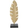 Mauro Ferretti dekorativní plastika Leaf Glam Gold Black 10x10x34 cm