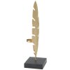 Mauro Ferretti dekorativní plastika Leaf Glam Gold Black 10x10x34 cm