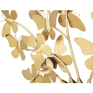 Mauro Ferretti dekorace strom života s motýly 31x8x30 cm zlatá barva