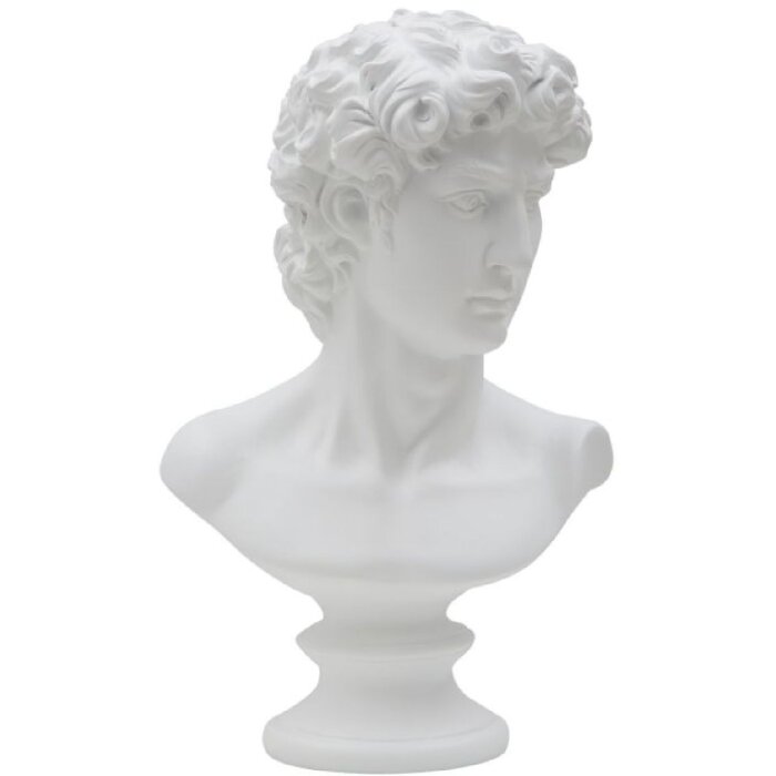 Mauro Ferretti socha Roman 21,5x14,5x34 cm bílá
