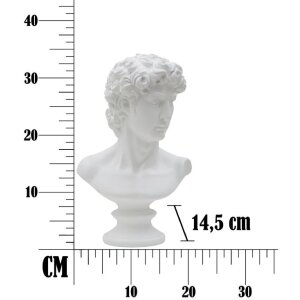 Mauro Ferretti socha Roman 21,5x14,5x34 cm bílá