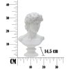 Mauro Ferretti socha Roman 21,5x14,5x34 cm bílá