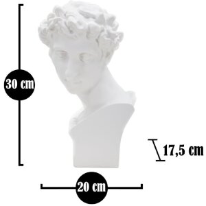 Mauro Ferretti socha Roman Young 20x17,5x30 cm bílá
