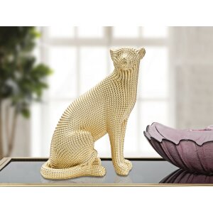 Mauro Ferretti socha leopard 23x15,5x29 cm zlatá
