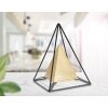 Mauro Ferretti socha pyramida s kovovým rámem 15x15x21 cm zlato-černá