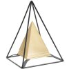 Mauro Ferretti socha pyramida s kovovým rámem 15x15x21 cm zlato-černá