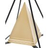 Mauro Ferretti socha pyramida s kovovým rámem 15x15x21 cm zlato-černá
