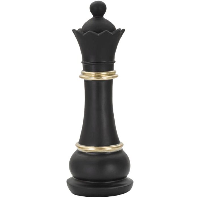 Mauro Ferretti socha Královna 9x25,5 cm černá-zlatá
