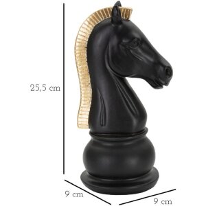 Mauro Ferretti socha Kůň 10,5x8,5x19 cm černo-zlatá