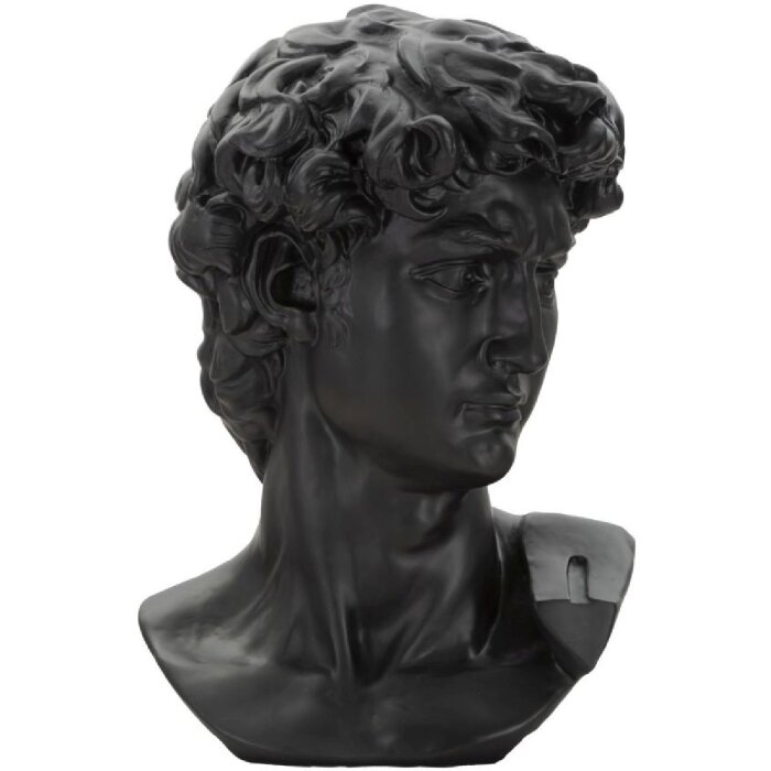 Mauro Ferretti Busta Velká černá hlava 44x35,5x60 cm černá