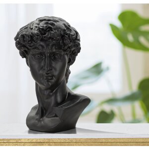 Mauro Ferretti Busta Velká černá hlava 44x35,5x60 cm černá