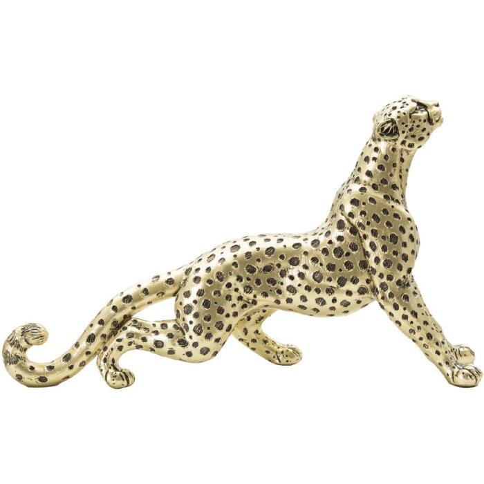Mauro Ferretti leopardí figurka 33x7,7x19,5 cm zlatá černá
