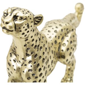 Mauro Ferretti leopardí figurka 33x7,7x19,5 cm zlatá černá