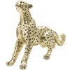 Mauro Ferretti leopardí figurka 33x7,7x19,5 cm zlatá černá