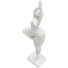 Mauro Ferretti figurka jógy stojící Žena Jóga 16x9x45,8 cm bílá