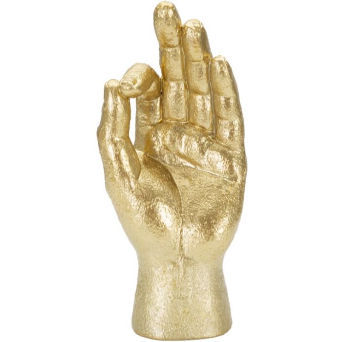Mauro Ferretti ruční plastika Ok Hand 10x7x22,5 cm zlatá