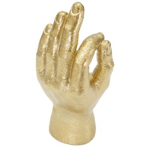 Mauro Ferretti ruční plastika Ok Hand 10x7x22,5 cm zlatá