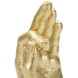 Mauro Ferretti ruční plastika Ok Hand 10x7x22,5 cm zlatá