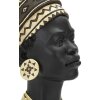 Mauro Ferretti Bust Massai Woman Cup 21,5x27,5x45 cm černá