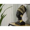 Mauro Ferretti Bust Massai Woman Cup 21,5x27,5x45 cm černá
