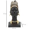 Mauro Ferretti Bust Massai Woman Cup 21,5x27,5x45 cm černá
