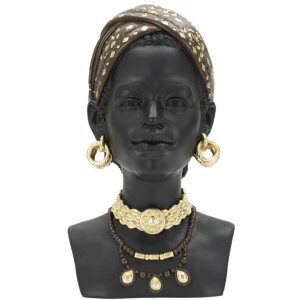 Mauro Ferretti Busta Massai Woman 19x18,5x30 cm černá