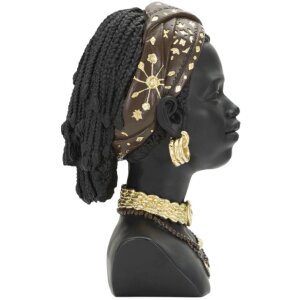 Mauro Ferretti Busta Massai Woman 19x18,5x30 cm černá