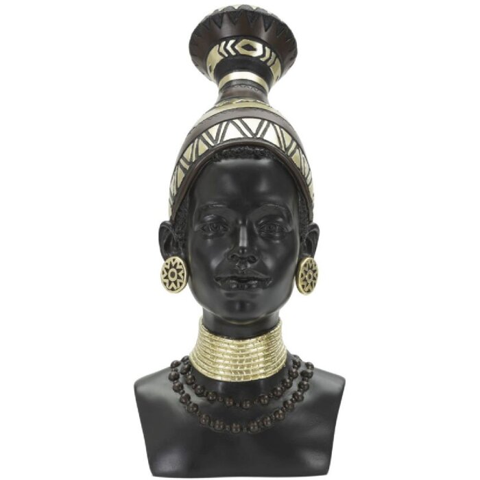 Mauro Ferretti Busta Massai Woman Tribe 23x19x38,5 cm černá