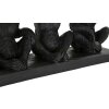Mauro Ferretti dekorativní figurka opičí trio s listovou miskou 43x15,7x20 cm černé zlato